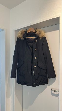 Woolrich Parka dunkelblau mit Echtpelz Grösse XS