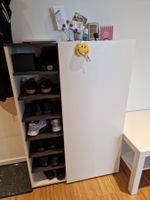 Schuhschrank weiss/grau