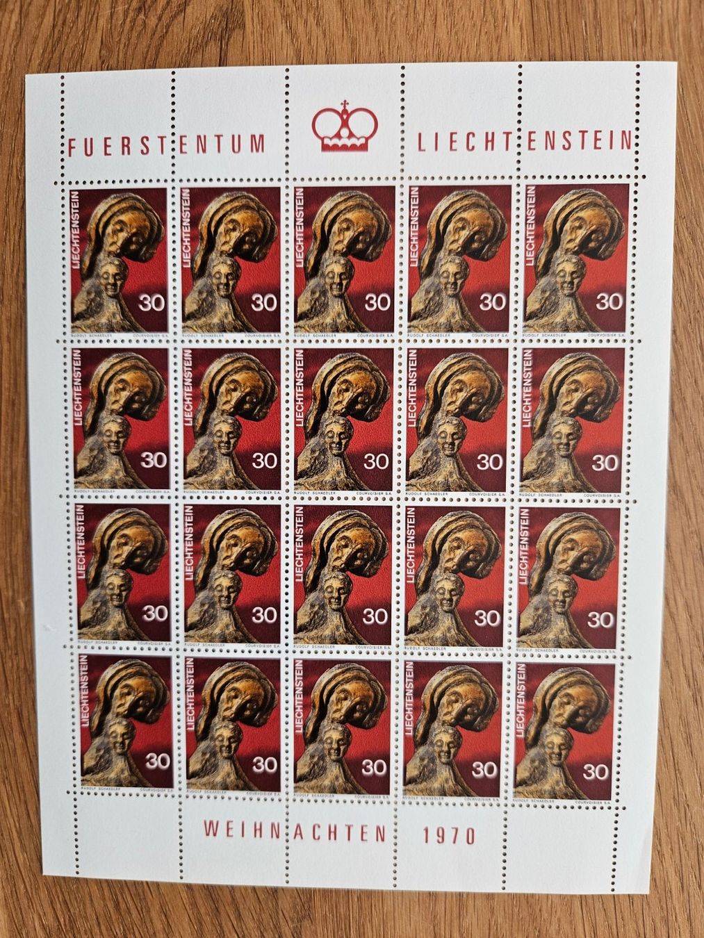 Alle Briefmarken: FL 434 + 469 ganzer Bogen ** nur 3.-- – Gebraucht aus Buttikon SZ von Marcelr 2