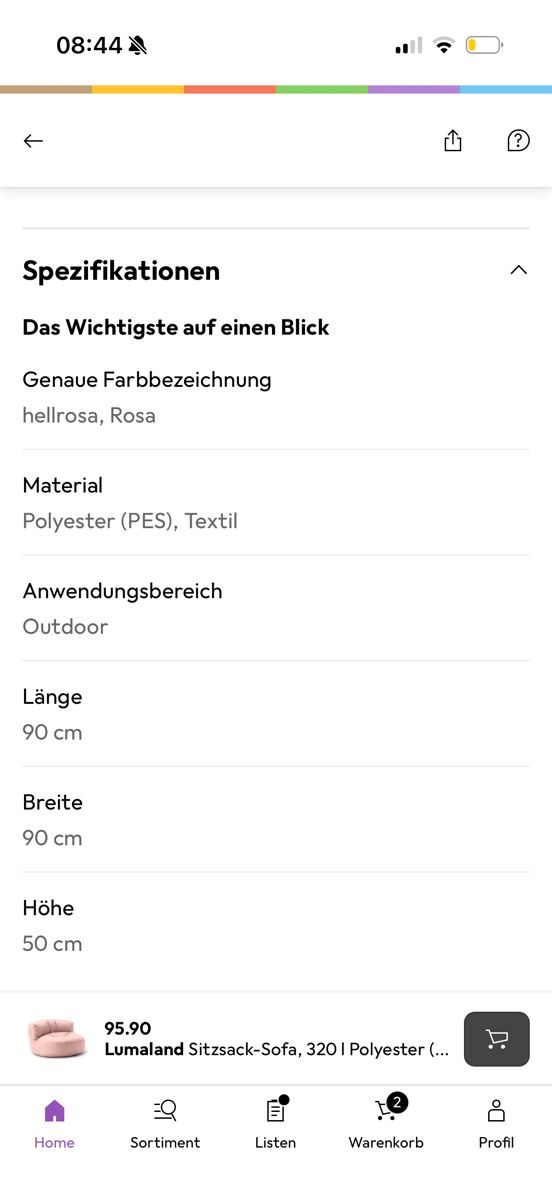 Sessel: Sitzsack-Sofa – Neu (gemäss Beschreibung) aus Amriswil von SAL333 4
