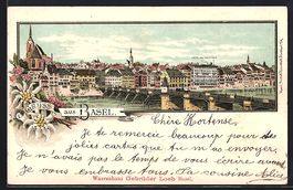 Litho Basel, Hotel des Trois Rois, Panor