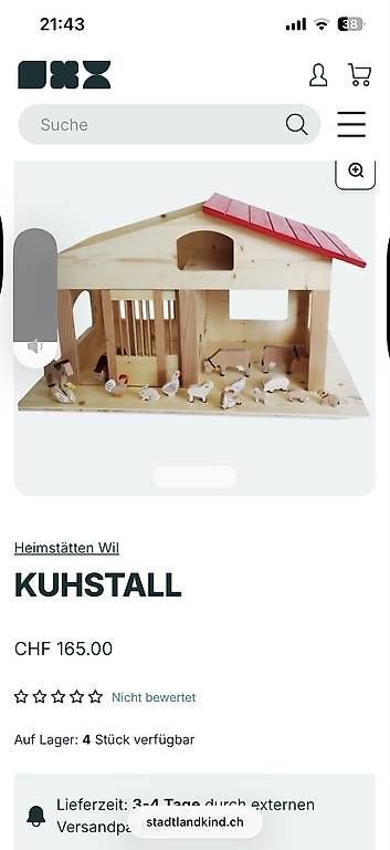 Giocattoli: Holzstall inkl. Zubehör  – Usato da Appenzell Steinegg venduto da Coco2010 4