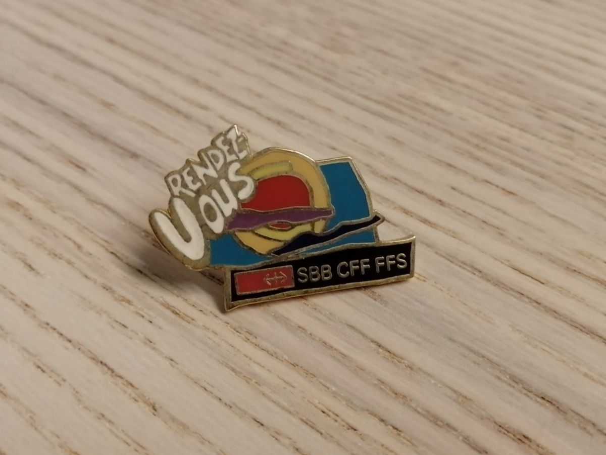 SBB/CFF/FFS Placchette & Badge: Pin's publicitaire des CFF "Rendez-Vous" – Usato da Buttes venduto da sylvain106