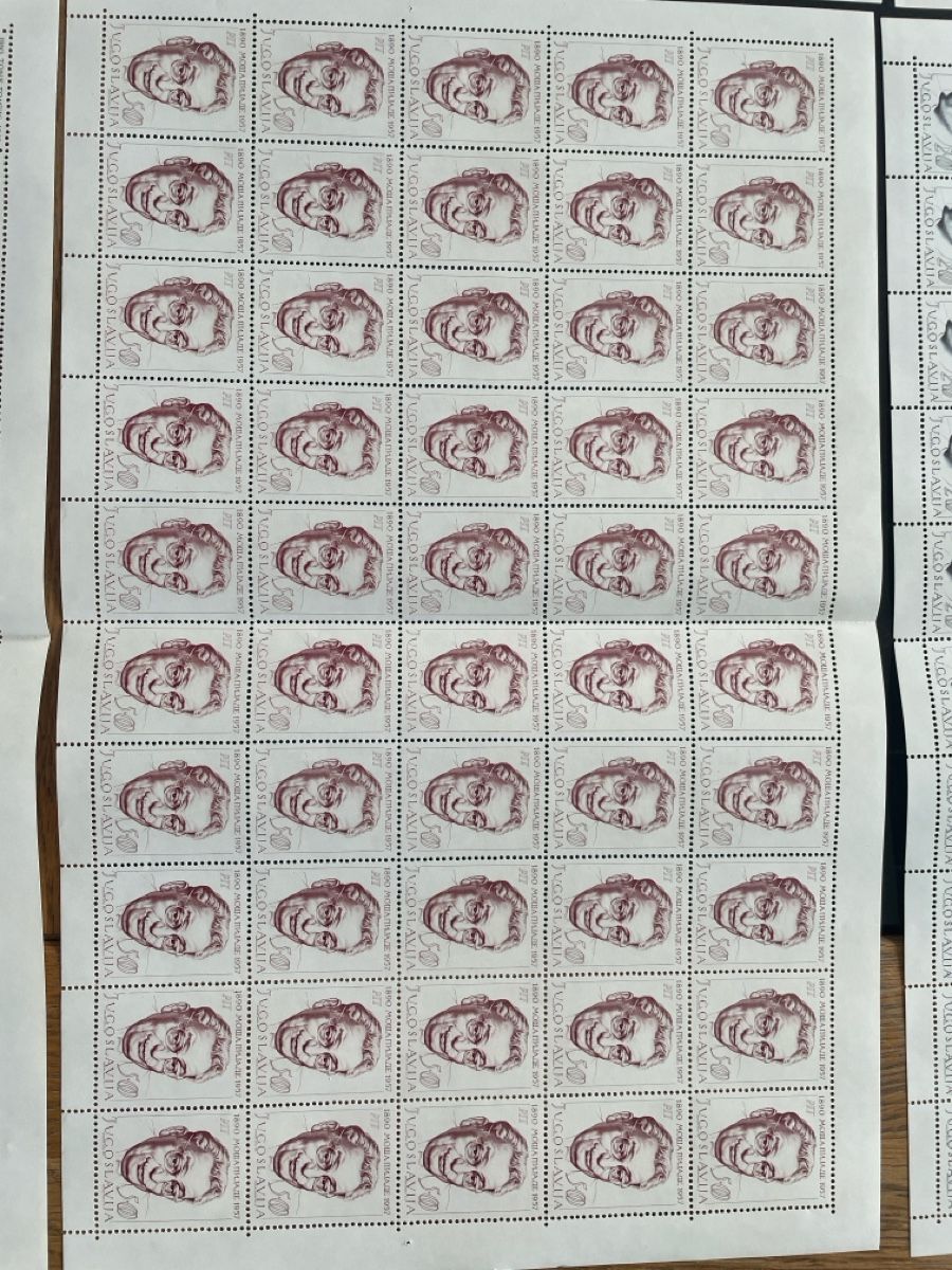 Alle Briefmarken: Bogensatz Jugoslawien Volkshelden Postfrisch  – Gebraucht aus Roggwil TG von Lph_m9nm 2