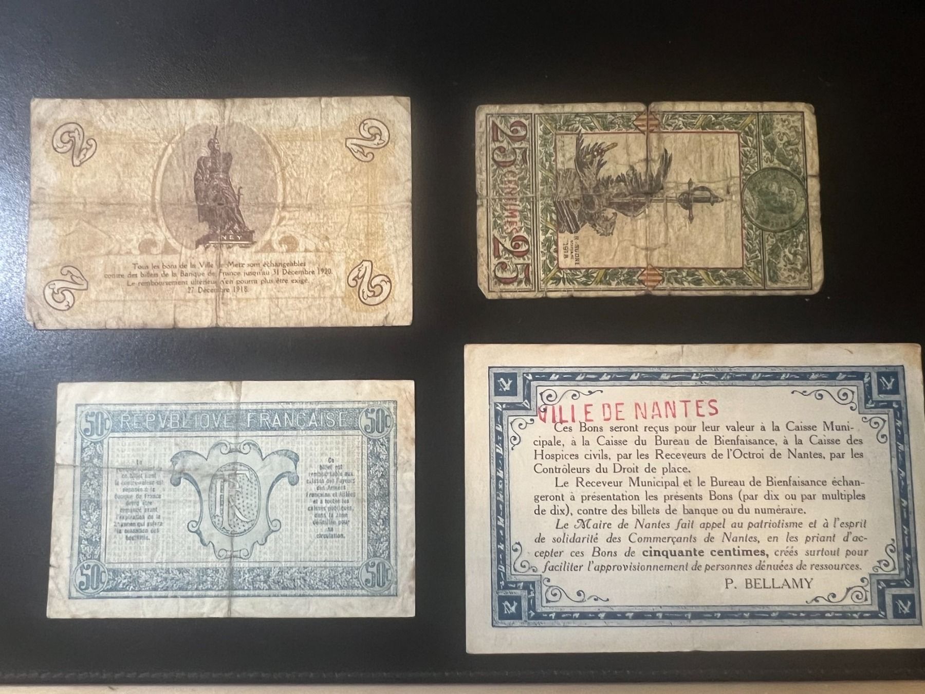Banconote: () 4 bons émis 1918/1920 – Usato da Lausanne venduto da ffhoud 5