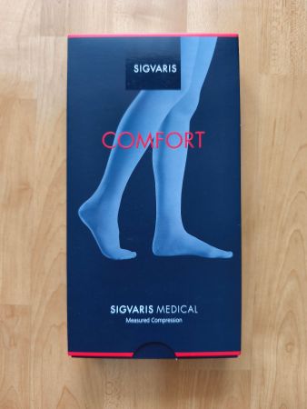 SIGVARIS Stützstrümpfe AD KKL2 comfort Gr. S long savanna