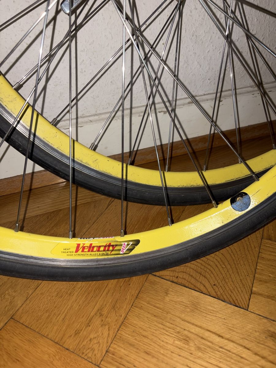 Pezzi di ricambio: Set 2 roues velocity V deep jaunes – Usato da Genève venduto da xamime 2