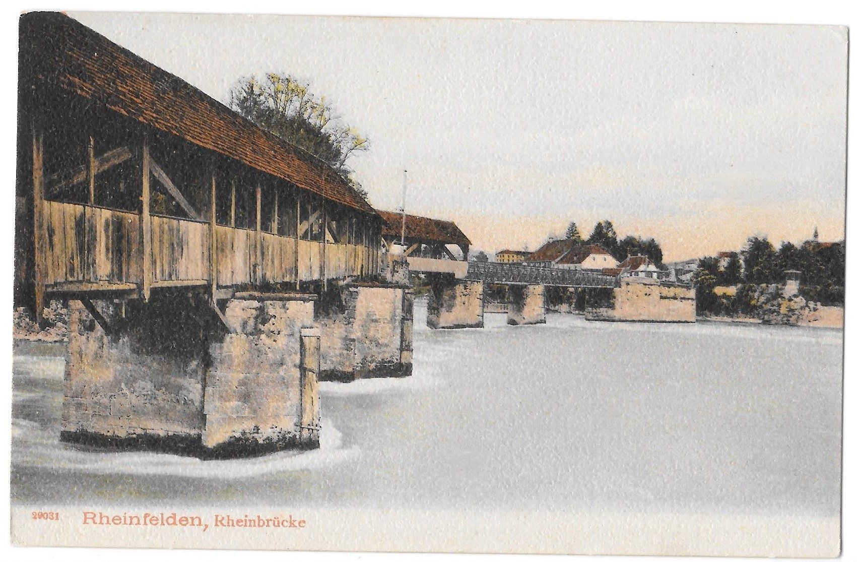 Ansichtskarten: Rheinfelden Rheinbrücke – Gebraucht aus Olten von clotaldi