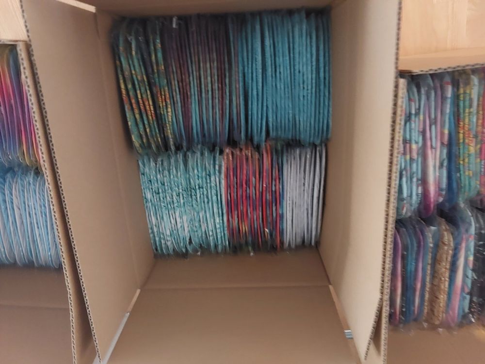 Fabric Storage using Comic Book Boards 