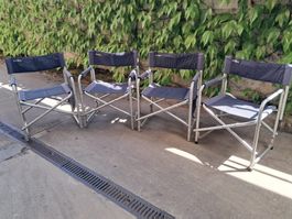 4x Brunner Campingstuhl, Klappstuhl Festivalstuhl Regiestuhl