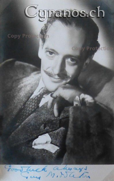 Autografi: Guy Middleton (1907-1973)  Schauspieler - Autogramm – Usato da Dietikon venduto da immortal-stars