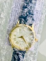Armbanduhr ❤️ FABRIKNEU originalverpa marineblau Kunstleder