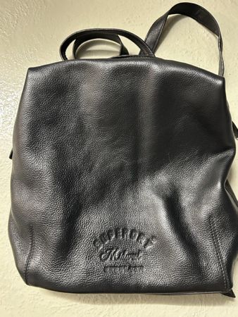 Rucksack Superdry schwarz Lederoptik neuwertiger Zustand