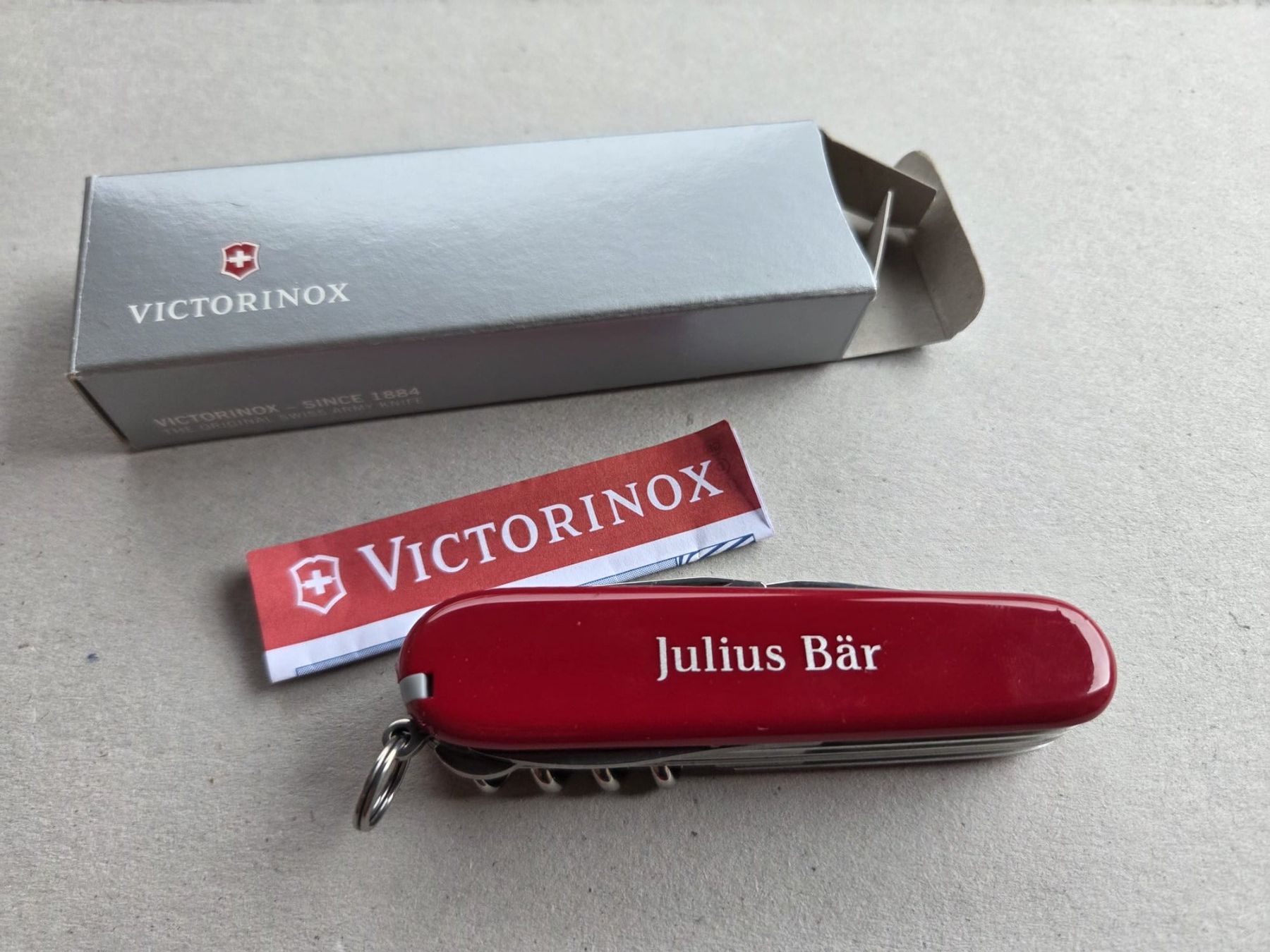 Victorinox Coltelli tascabile: Couteau Victorinox Julius Bär – Usato da Choëx venduto da Solmo51 1