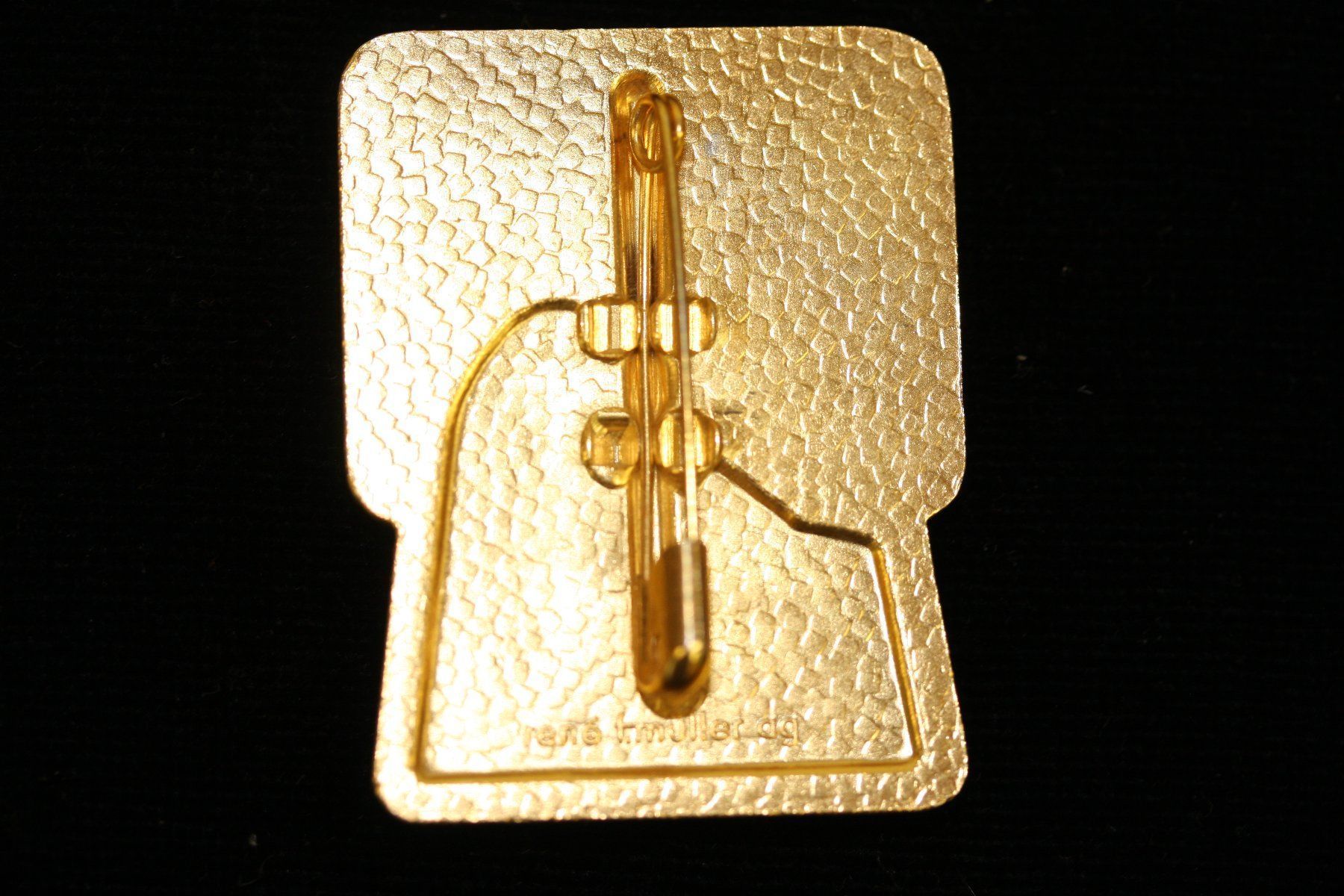 Basler Plaketten & Abzeichen: Basler Fasnachtsplakette 1990 Gold – Gebraucht aus Allschwil von Schluurbi605 1