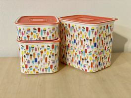 Tupperware Luftdichtes-Set 2.1liter, 1.3liter und 500m
