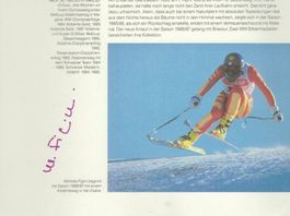 vintage 80iger years original sign. Michela FIGINI Swiss Ski
