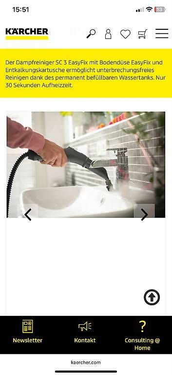 Nettoyeurs à vapeur: Kärcher Dampfgerät SC3, ohne Bodendüse – D'occasion à Wasserauen par Cachaca51 4
