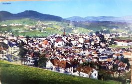 Postkarte Herisau 1930 gelaufen