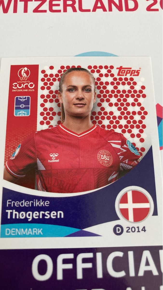 Topps Carte collezionabili: Topps Karte Frederikke Thogersen Dänemark – Usato da Luzern venduto da alexandrofcl
