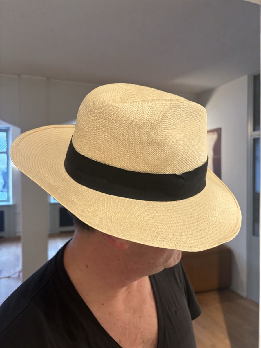 Borsalino Copricapi, berretti & cappellini: Borsalino Panama Hut, Grösse 62 – Usato da Teufen AR venduto da Alex2380 1