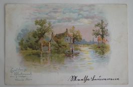 1900 Ansichtsakrte von Hertenstein nach Leutwyl