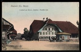 AK Zäziwil /Bern, Gasthof zur Krone, Inh. Familie Joss, Auße