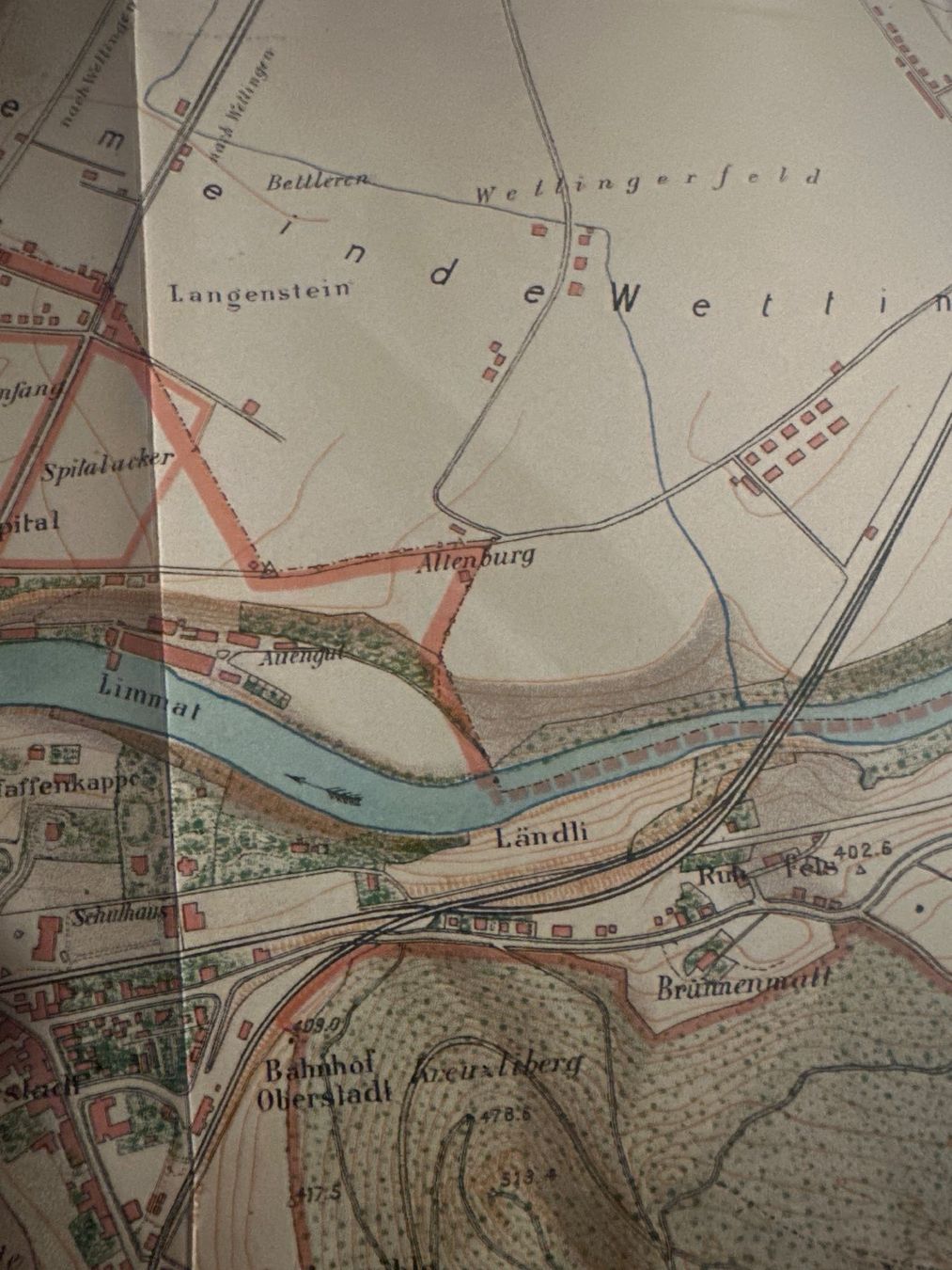 Cartes géographiques & atlas: Baden Stadtkarte 1902 – D'occasion à Wettingen par Phibras 1