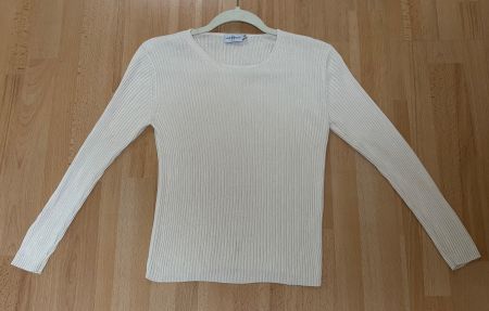 Laura Berlucchi - Pullover - 100% Seide - Ecru - Gr. 38