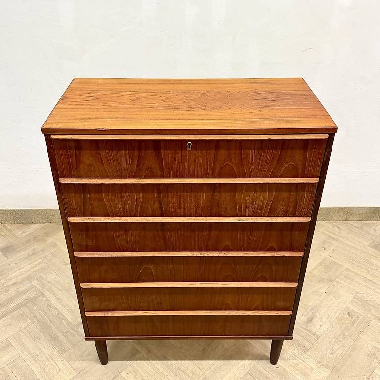 Cassettiere: Mid Century danish teak Chest – Usato da basel venduto da vintory.ch 1