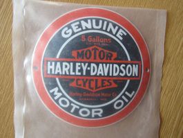 Emaille - Schild Motor Harley Davidson Cycles 12 cm