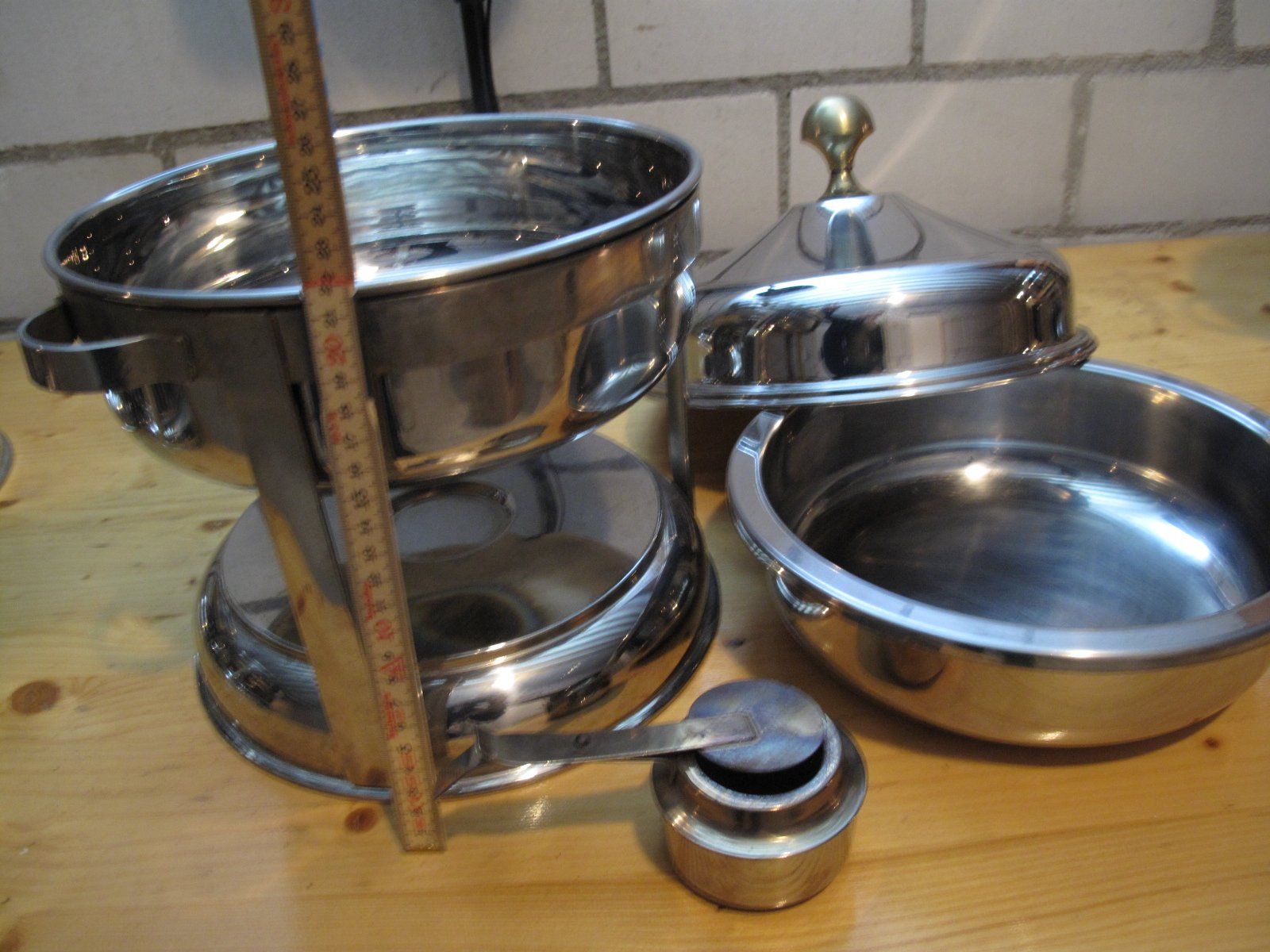 Elettrodomestici da cucina: Buffetwärmer,  Chavingdish, Rechaud  Edelstahl – Usato da Wil SG venduto da fva01 3