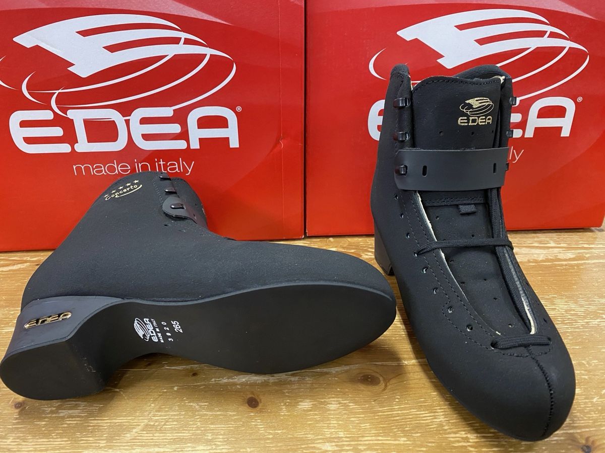 Edea Pattini da ghiaccio: NEU Edea Eiskunstlaufschuh Concerto 265C schwarz – Nuovo e nell'imballaggio originale da Steffisburg venduto da nikita009