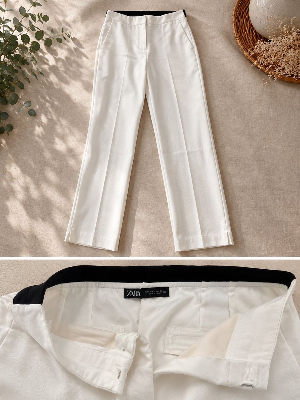 Zara Pantaloni: Pantalone bianco, Zara – Usato da Lugano venduto da mic_zcm7