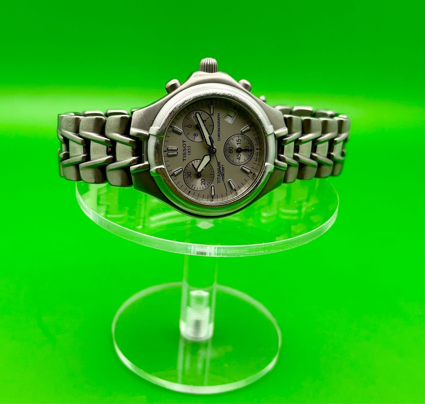 Tissot Orologi: TISSOT 1853 CHRONOGRAPHEN TITANIUM 100M/330FT – Usato da Rorschach venduto da ZeitWerk.10 5