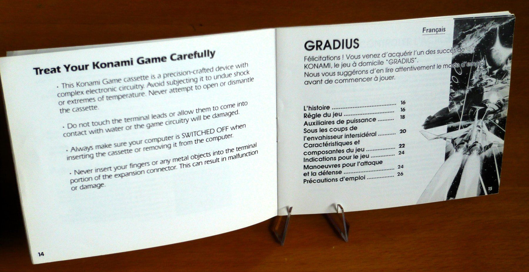 Nintendo Giochi: NES : Gradius Notice de jeu / Speilanleitung – Usato da Onex venduto da Jaguar1986 1