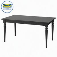 IKEA INGATORP Ausziehtisch, schwarz, 155/215x87 cm NEU&OVP