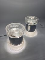 MCM Lampenpaar – Bullicante Glas & Chrom, Italien, 1970er