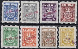 ADLISWIL - seltene, komplette Fiskalmarken Serie