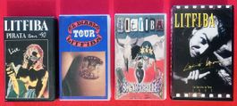 Litfiba VHS 4 Videocassette originali live tour rarità