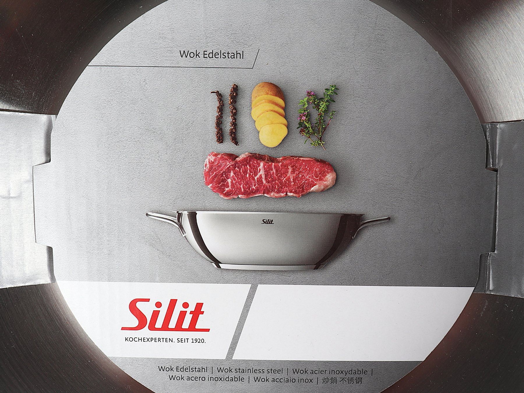 Padelle: SILIT Wok Edelstahl – Nuovo e nell'imballaggio originale da Steinen venduto da Restwert_Steinen 8