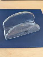 Vintage Glasi Hergiswil Serviettenhalter, Glas Klar