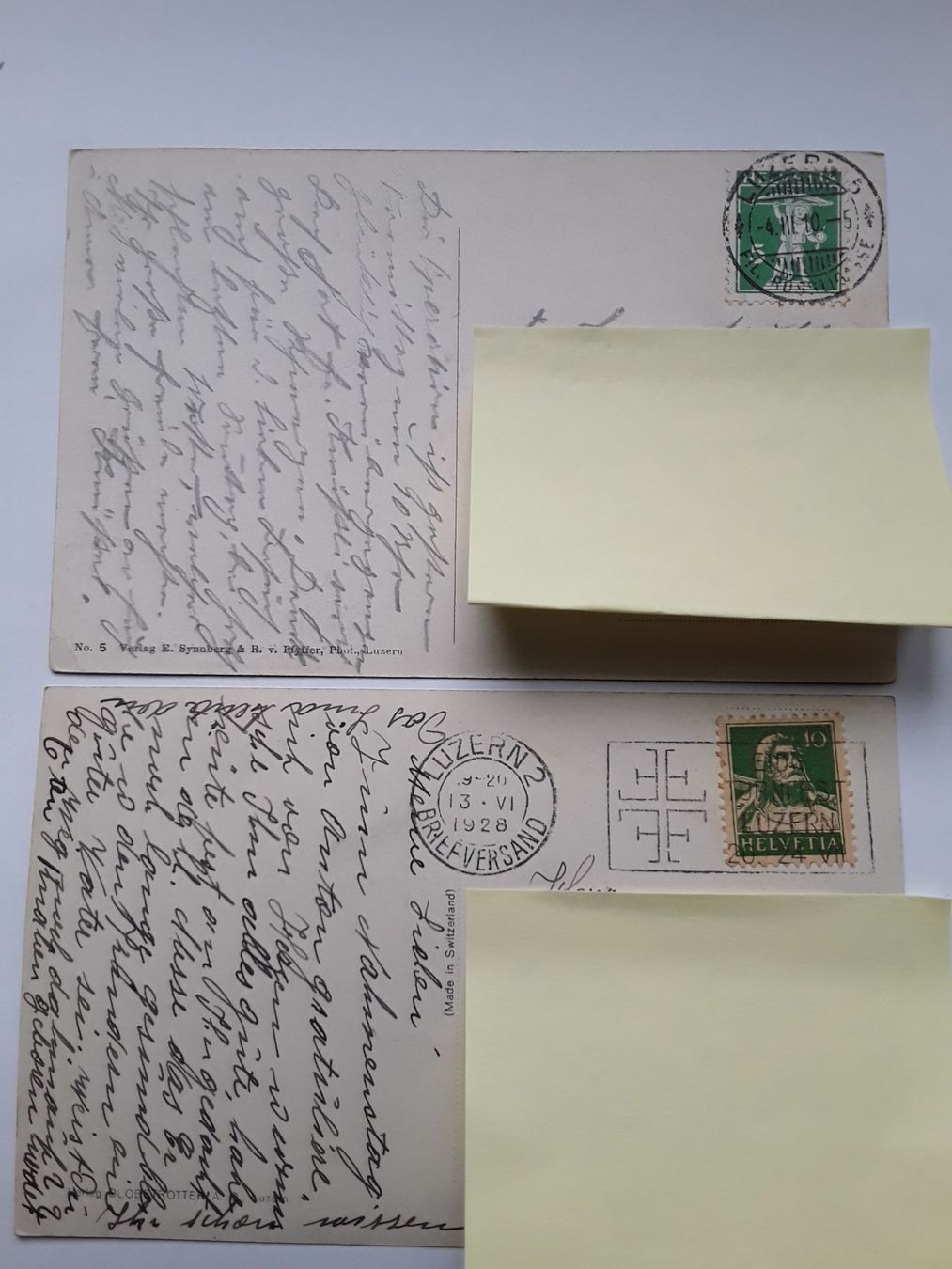 Cartoline postali: 2 AK - LUZERN  KANTONALE KRANKENANSTALT – Usato da Bilten venduto da konrad7321 2