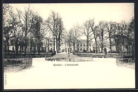 Cartoline postali: AK Genève, L'Universit – Usato da Berlin venduto da bartko-reher