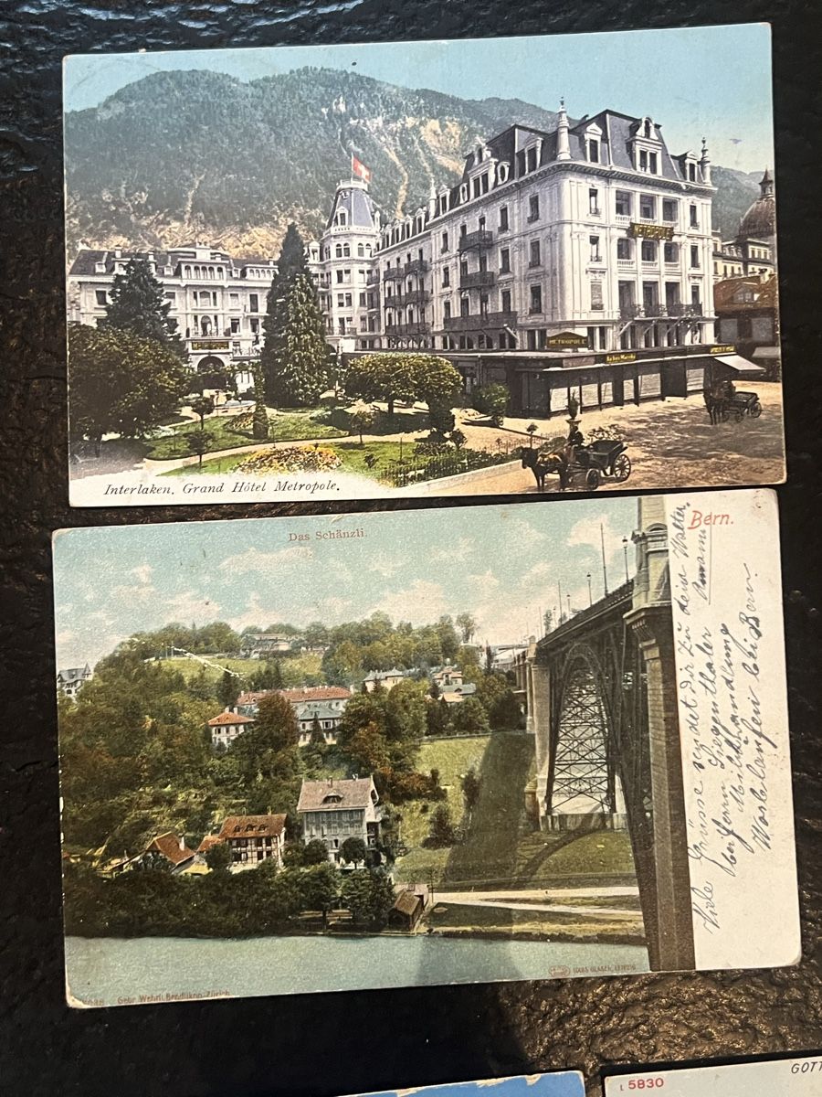 Ansichtskarten: 6 Ansichtskarten Schweiz interlaken/spiez/bern – Gebraucht aus Laufen von Belezza 5