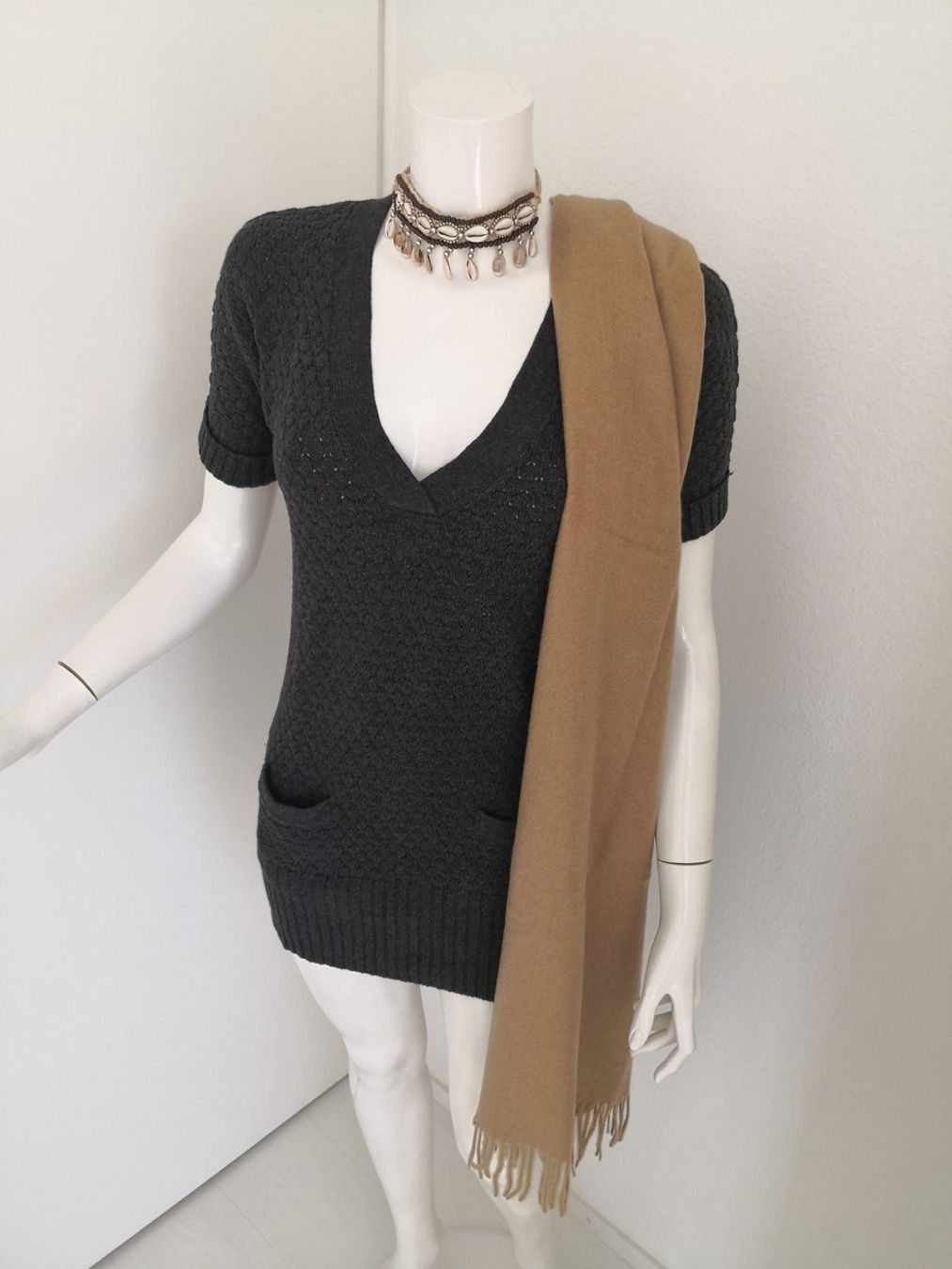 Mango Kleider: 🤩MANGO STRICK-PULLOVER-KLEID ANTRAZIT & WOLLE & D&G P. – Gebraucht aus Olten von Naja-Twins-Twins 3