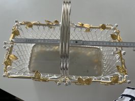 Dial Silber Korb Made in Italy, Vintage versilbert