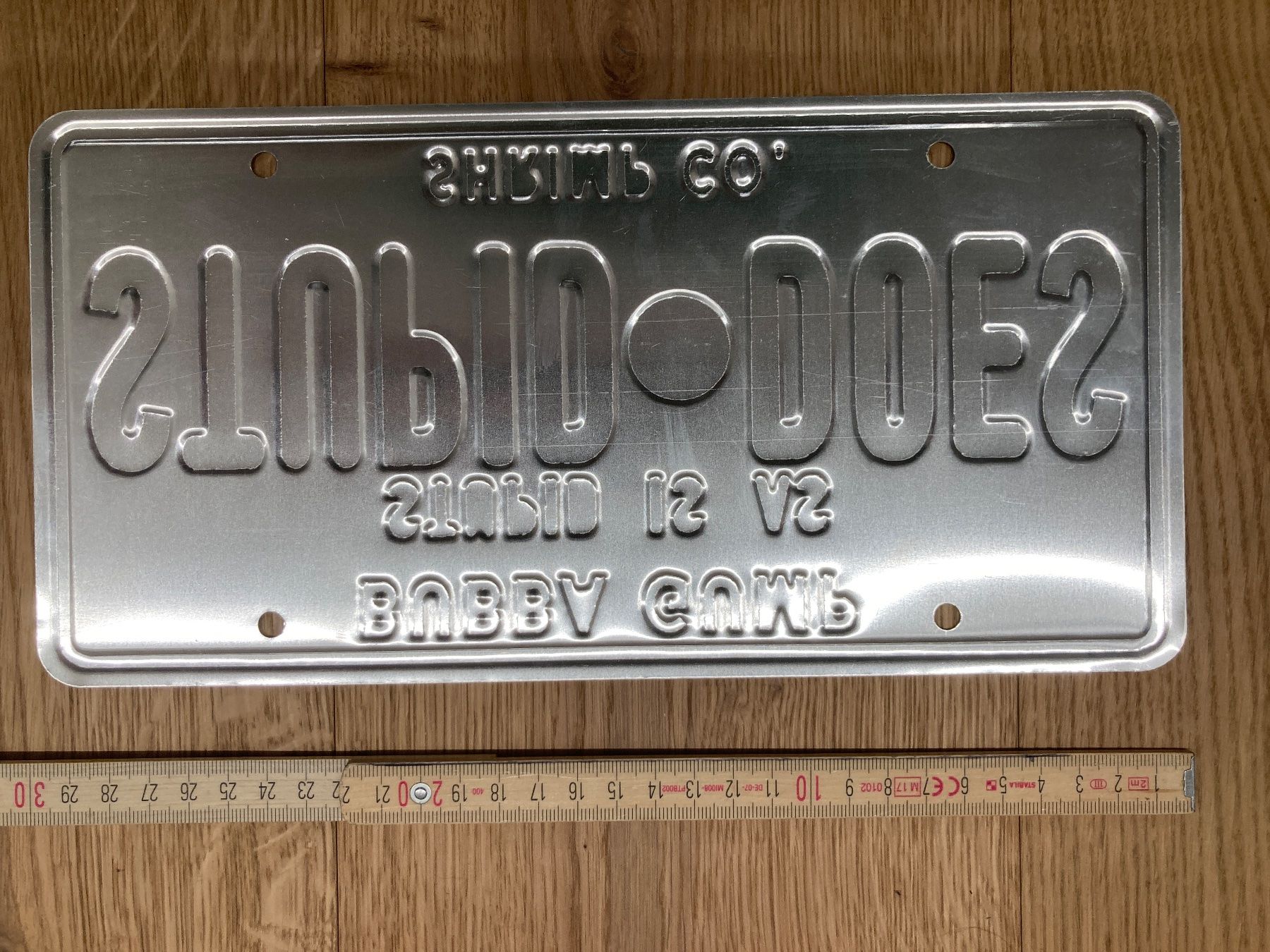 Insegne: Forrest Gump "Bubba Gump Shrimp Co." Nummernschild – Usato da Widnau venduto da VinylDeal 1