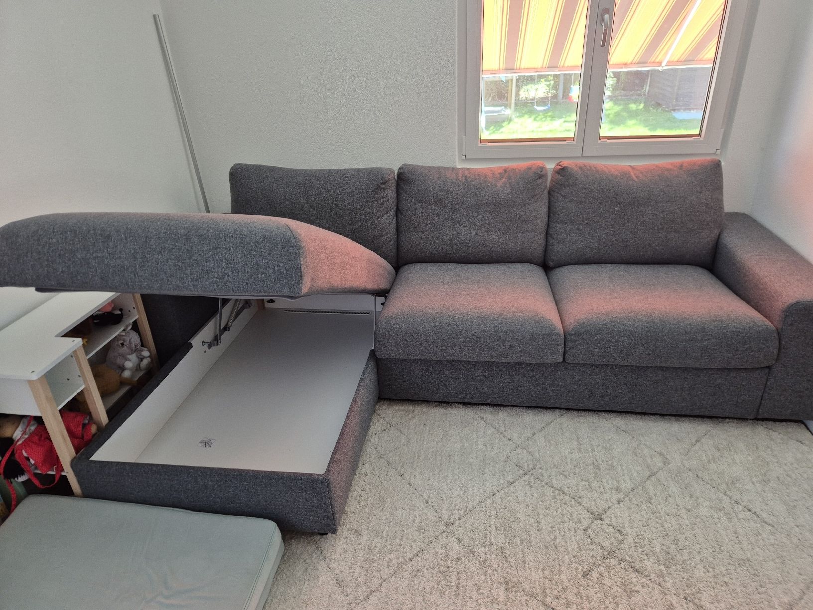 Divani: IKEA VIMLE 3er-Sofa, Stoff grau mit Stauraum – Nuovo (secondo la descrizione) da Thun venduto da tri-tra-trio 2