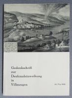 Gedenkschrift zur Denkmaleinweihung in Villmergen von 1960